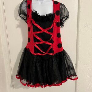 Ladybug Costume Dress Only - Large 40 Bust So Cute  Hal1